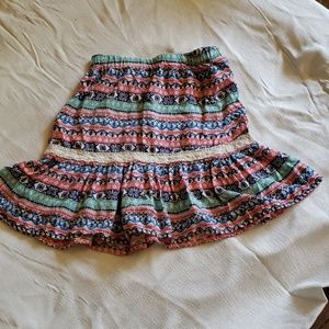 Red camel girl's skirt